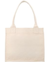 Ganni - Tote Bag With Print Recycled Cotton Handbags - Lyst