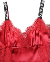 Dolce & Gabbana - Silk Sleeveless Maxi Long Lace Trim Dress Cotton Elastane Nylon - Lyst