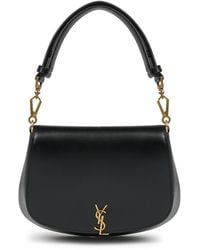Saint Laurent - Handbag Mini Voltaire Box Leather Handbags - Lyst