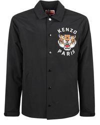 KENZO - Lucky Tiger Padded Coach Shirt - Lyst