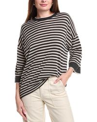 Brunello Cucinelli - Anthracite Wool Striped Shirt - Lyst