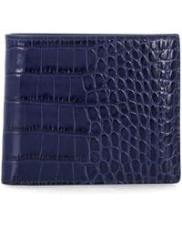Tom Ford - Croc-Effect Leather Bi-Fold Wallet - Lyst