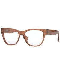 Burberry - Eyeglasses Square Full Rim, Opal Frame And Clear Demo Lenses Lens Be23013808 Sunglasses - Lyst