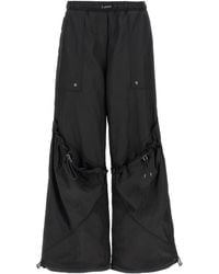 The Attico - Relaxed-Fit Pants With Adjustable Drawstring - Lyst