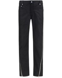 Rick Owens - Vega Jeans With Side Zip Merino Wool Ovis Aries - Lyst