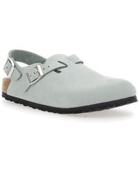 Birkenstock - Leather Mules With Buckles - Lyst
