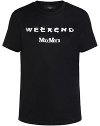 Weekend by Maxmara - Logo Detailed Crewneck T-shirt - Lyst