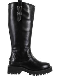 Ganni - Studs High Boot Crinkle - Lyst