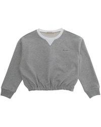 Marni - Long Sleeve Sweatshirt Cotton Hoods & Sweatshirts - Lyst