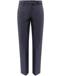 Max Mara - Umanita Cotton Blend Trousers - Lyst