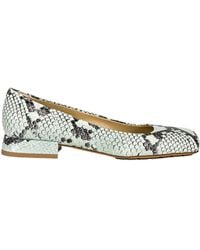 Bottega Veneta - Tower Python-Print Ballerina Shoes - Lyst