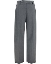 THE LATEST - Straight-Leg Wool-Blend Pants - Lyst