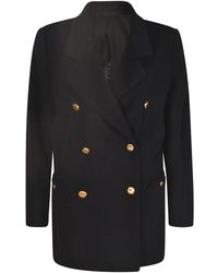 Blazé Milano - Double-Breasted Buttoned Coat - Lyst