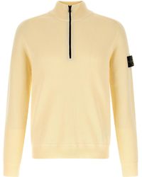 Stone Island - Ribbed Cotton Sweater - Lyst
