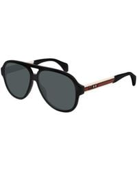 Gucci - GG0463S Aviator Sunglasses - Lyst