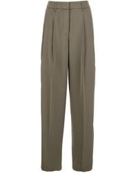 MICHAEL Michael Kors - Wide Leg Tech Fabric Pants - Lyst