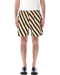Bode - Domino Stripe Shorts - Lyst
