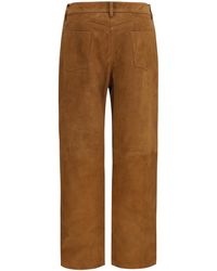 Magda Butrym - Corduroy-Effect Leather Pants - Lyst