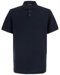 Emporio Armani - Piquet Polo Shirt Cotton T-Shirts - Lyst