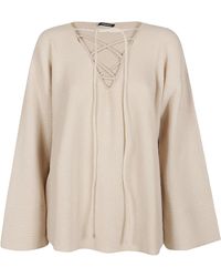 Canessa - Ice Cave V-Neck Sweater - Lyst