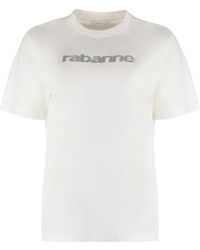 Rabanne - Cotton Crew-Neck T-Shirt - Lyst