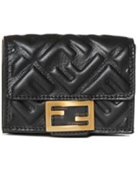 Fendi - Micro Trifold Wallet - Lyst