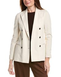 Brunello Cucinelli - Beige Cotton Coat - Lyst