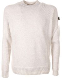 Peuterey - Crew-Neck Sweater With Logo - Lyst