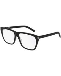 Saint Laurent - Sl 434 Slim Square Glasses - Lyst