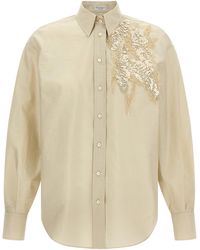 Brunello Cucinelli - Cotton Blouse - Lyst