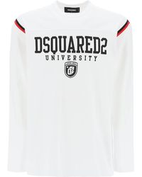 DSquared² - Long-Sleeved Varsity T-Shirt - Lyst