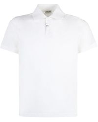 Saint Laurent - Short-sleeved Cotton Polo Shirt - Lyst