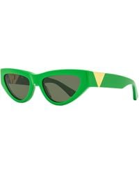 Bottega Veneta - Cat Eye Sunglasses Bv1176S 003 55Mm Plastic (Acetate) - Lyst
