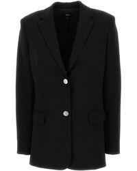 Theory - Single-Breasted Blazer With Classic Lapels - Lyst