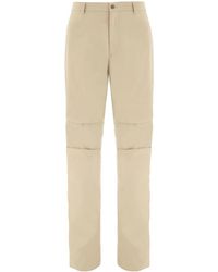 Ferragamo - Logo-Patch Cotton Cropped Trousers - Lyst