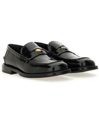 Moschino - Moccasin Berlin Leather Loafers - Lyst