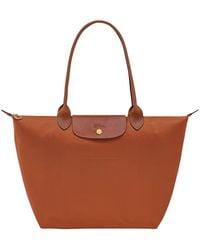 Longchamp - 'Le Pliage Original' Tote Bag With Embossed Logo - Lyst