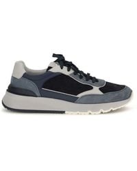 Brunello Cucinelli - Calf Leather Bos Taurus Athletic Sneakers - Lyst