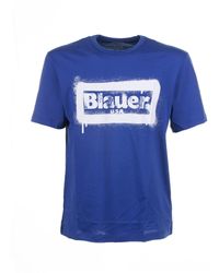 Blauer - Crew Neck T-Shirt - Lyst