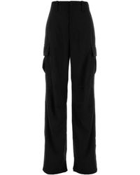 Bottega Veneta - Black Wool Cargo Pant - Lyst