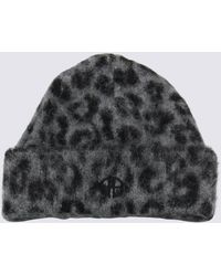 Anine Bing - Leopard Wool Beanie - Lyst