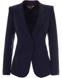 Elisabetta Franchi - Monocromatico Polyester Blazer - Lyst