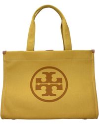 Tory Burch - Ella Shoulder Bag Fabric/Canary - Lyst
