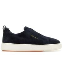 Santoni - Victory Logo-Printed Slip-On Sneakers - Lyst