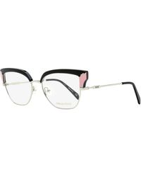 PUCCI - Pucci Geometric Butterfly Eyeglasses Ep5147 005-Palladium 55Mm Metal/Plastic (Acetate) - Lyst