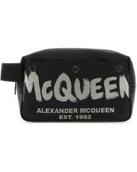 Alexander McQueen - Fabric Mcqueen Graffiti Beauty Case - Lyst