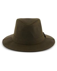 Barbour - Logo-Plaque Fedora Hat - Lyst