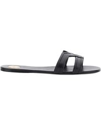 Saint Laurent - Sandals Mabrouka Leather Calf - Lyst