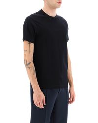 Emporio Armani - Cotton T-Shirt With Jacquard Logo - Lyst