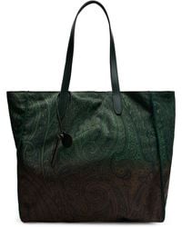 Etro - Tote Bag With Paisley Pattern Nylon - Lyst